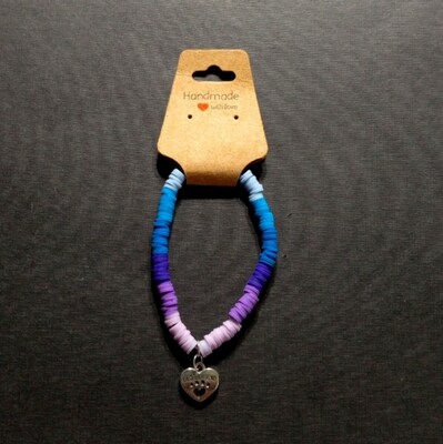 Blue and purple friendship bracelet - image1